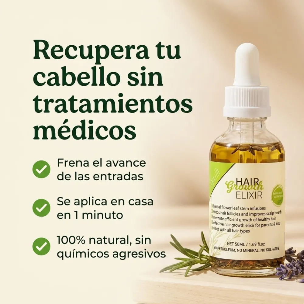 ELIXIR® Fortalece y estimula el crecimiento de tu cabello.